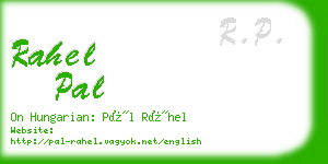 rahel pal business card